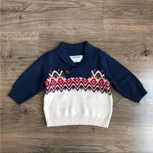 Baby boy pullover sweater.